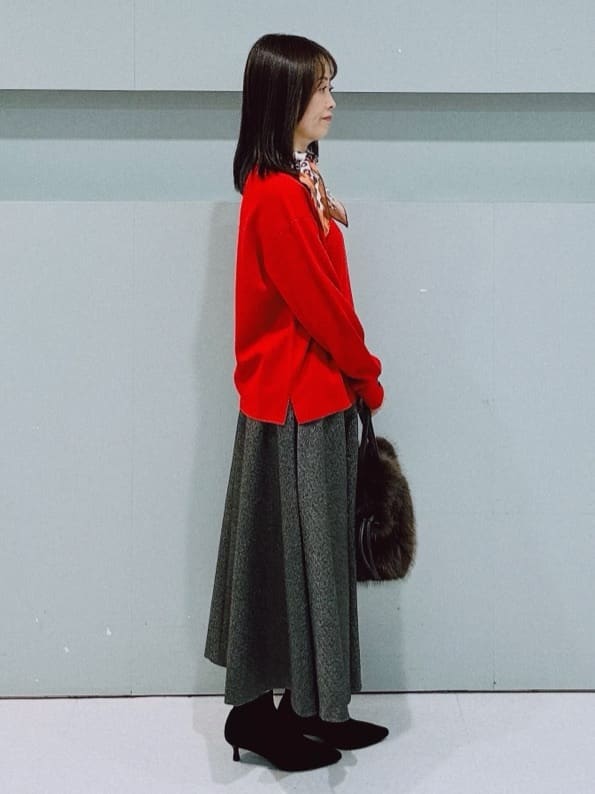 makiさんの「UNTITLED｜【アンサンブル可/洗える】ウールミラノリブニット」を使ったコーディネート