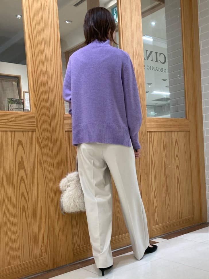 ゆうさんの「UNTITLED｜【8色展開/洗える】ウールカシミヤ ハイネックニット」を使ったコーディネート