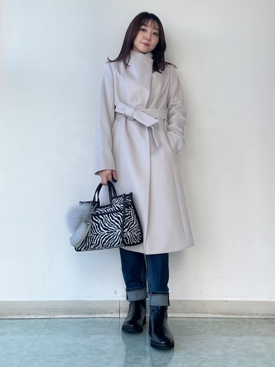 KAHOさんの「UNTITLED｜【洗える】モックネックミラノリブニット」を使ったコーディネート
