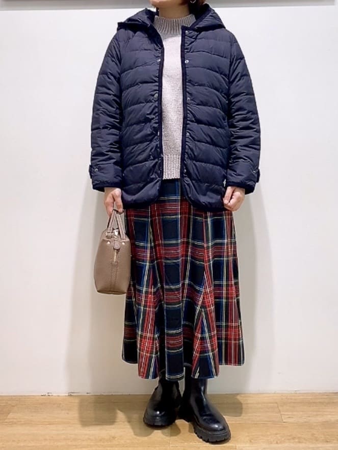 Hamaさんの「Dessin｜【撥水・2WAY】ミュラーダウンコートミドル丈」を使ったコーディネート