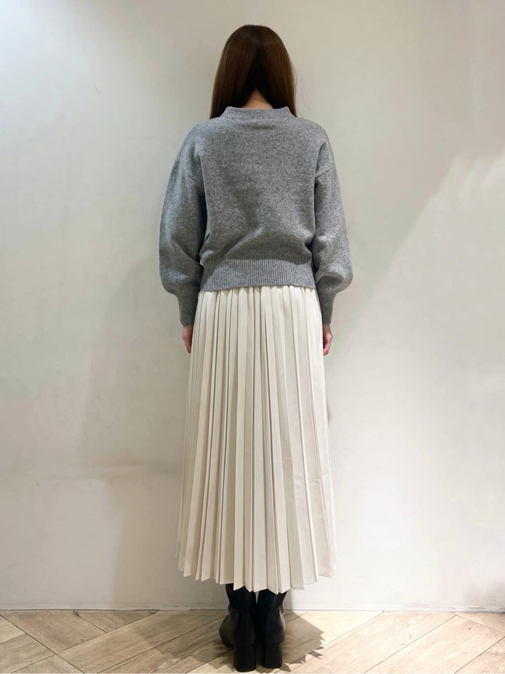 nanaさんの「index｜フェイクパールふわふわニット【洗濯機OK】」を使ったコーディネート
