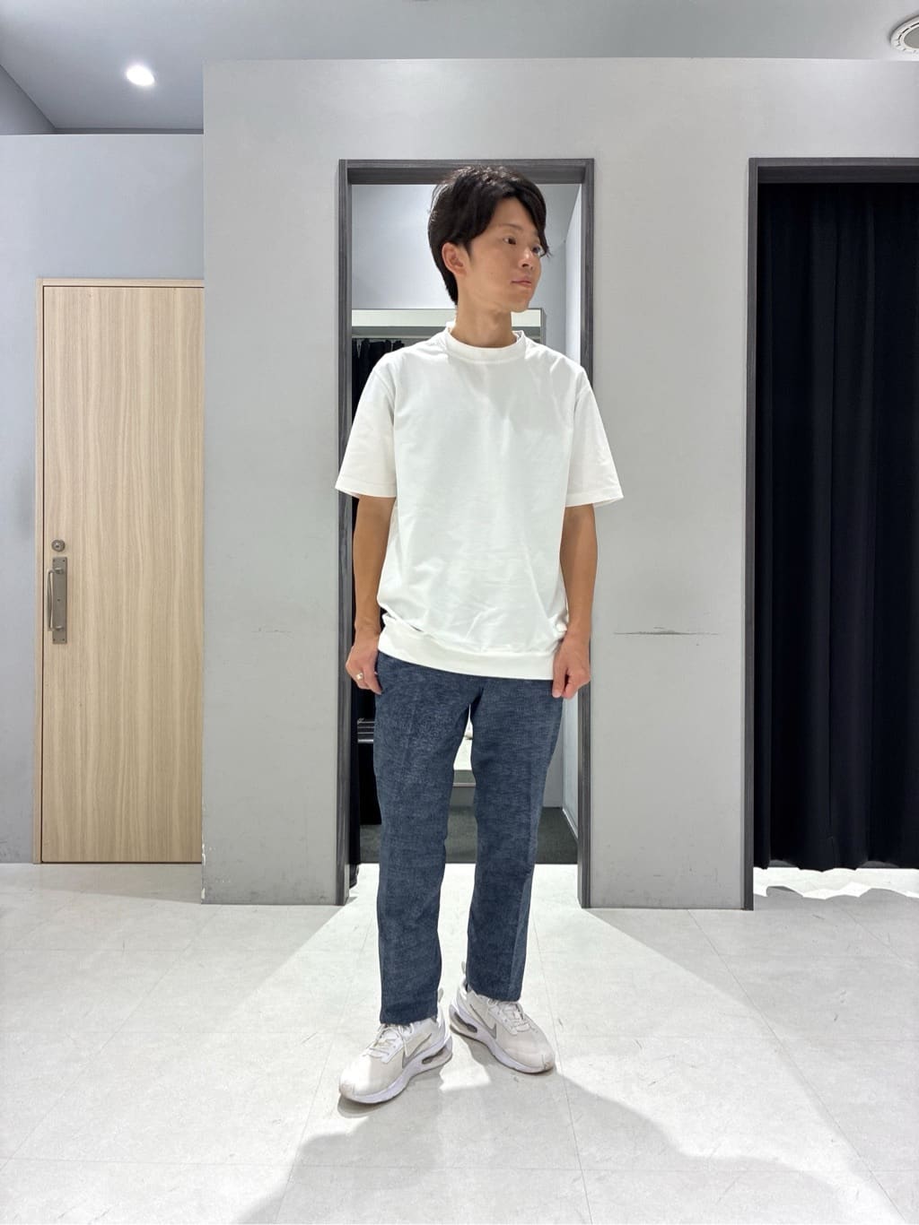 わいずみさんの「TAKEO KIKUCHI｜【COOL CITY WEAR】DotAir（R）サッカー シャツ」を使ったコーディネート