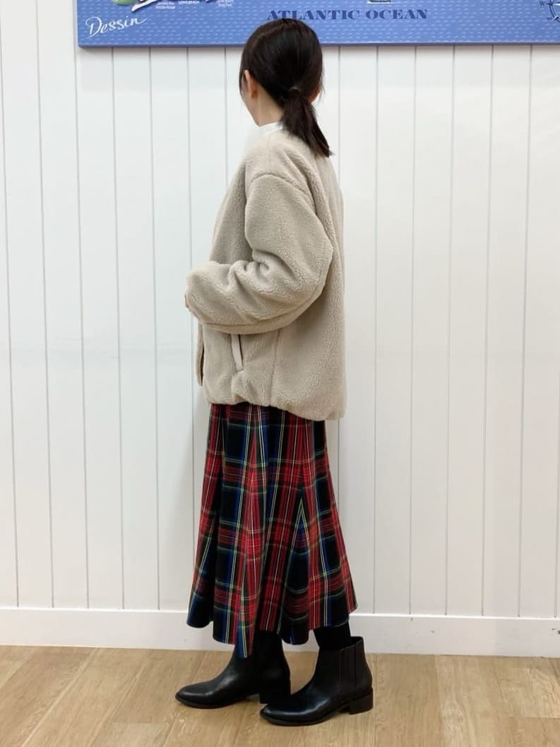 yoshiさんの「Dessin｜【2WAY】リバーシブルタフタボアアウター」を使ったコーディネート