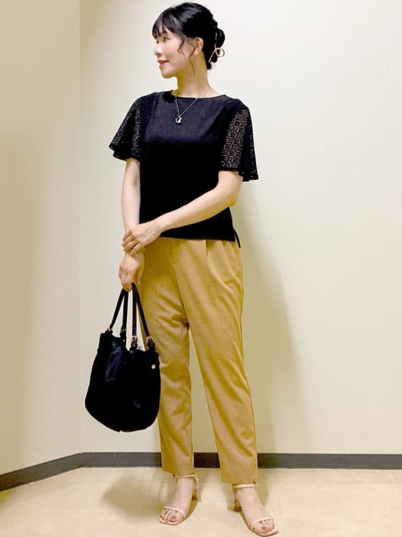  beni_gingerさんの「Reflect｜幾何レーススリーブプルオーバージャージ」を使ったコーディネート