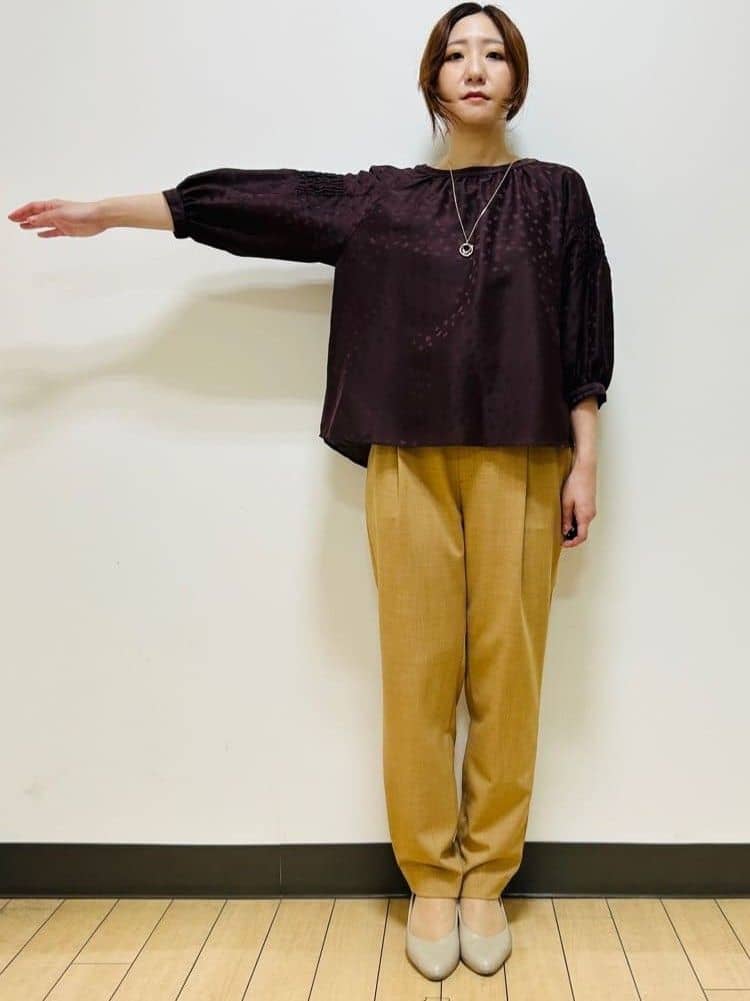 miiiさんの「Reflect｜【一枚で着映える◎】レオパード風ジャカードブラウス」を使ったコーディネート