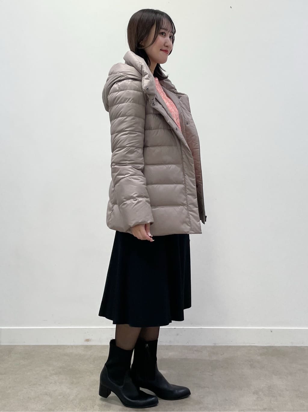 yukariさんの「Reflect｜【SS-4Lサイズ】フーデッドミドルダウンコート」を使ったコーディネート