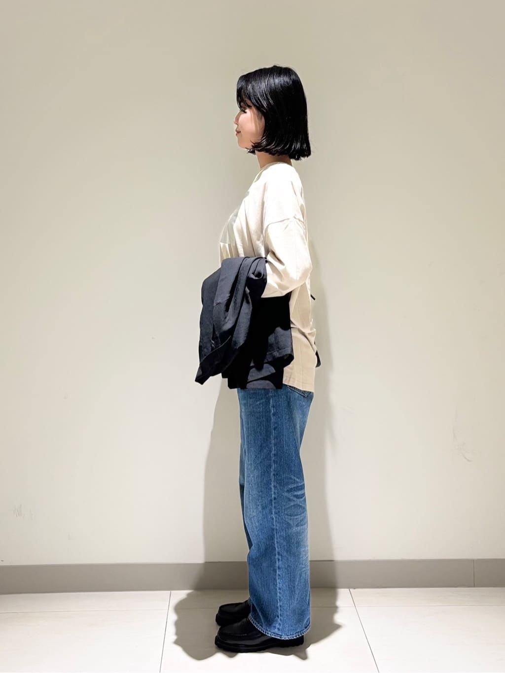 mayuさんの「Dessin｜【洗える】箔プリントロングTシャツ」を使ったコーディネート