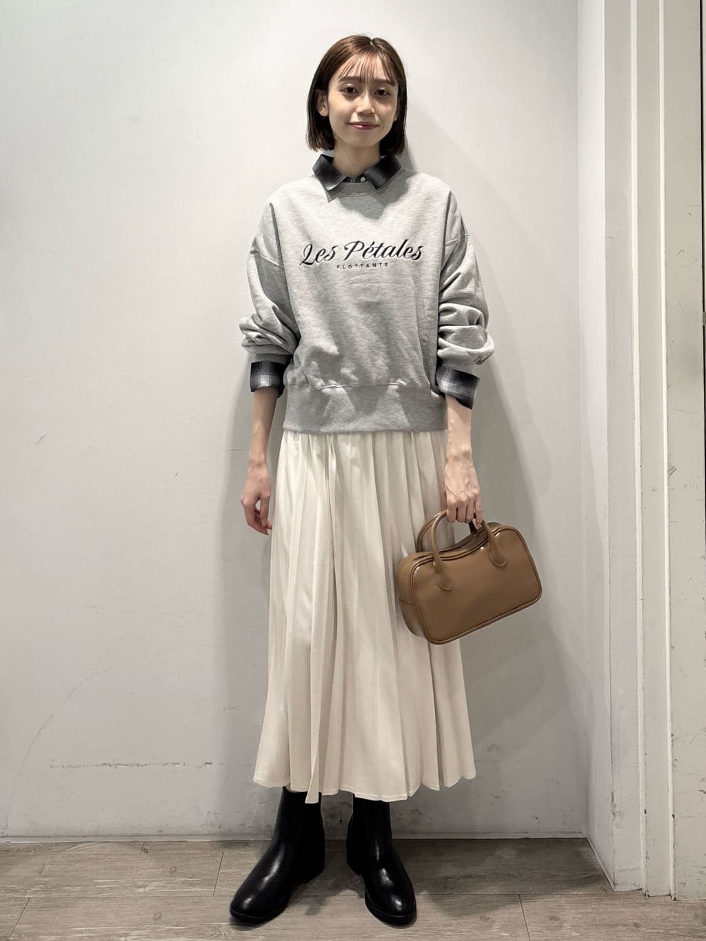 ぶまりんさんの「OPAQUE.CLIP｜オンブレチェックシャツ【洗濯機洗い可】」を使ったコーディネート