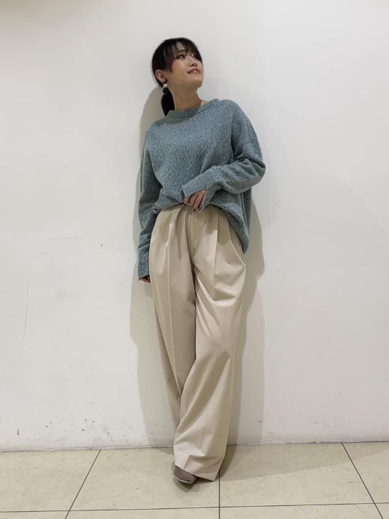 watanabeさんの「UNTITLED｜【ゆったり】三つ杢カラーニット」を使ったコーディネート
