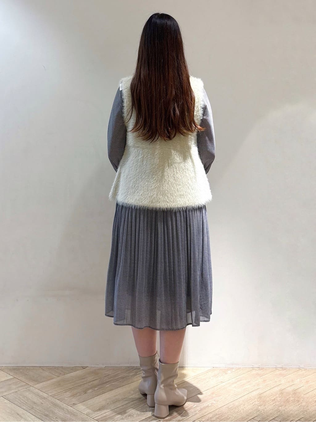 sayaさんの「index｜《5色展開／S-3Lサイズ》プリーツフレアワンピース【洗濯機OK／防シワ】」を使ったコーディネート