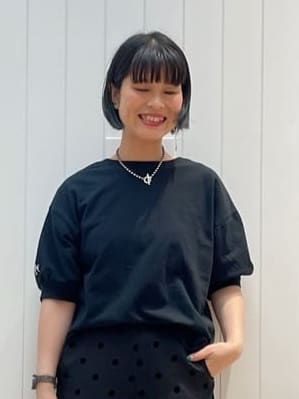 mikaさんの「Dessin｜【360度可愛い/前後2WAY/洗える】ライトコットンヘンリーカットソー」を使ったコーディネート