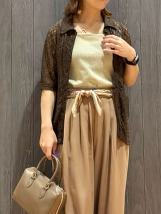 meiさんの「SHOO･LA･RUE｜ニットヒールパンプス」を使ったコーディネート