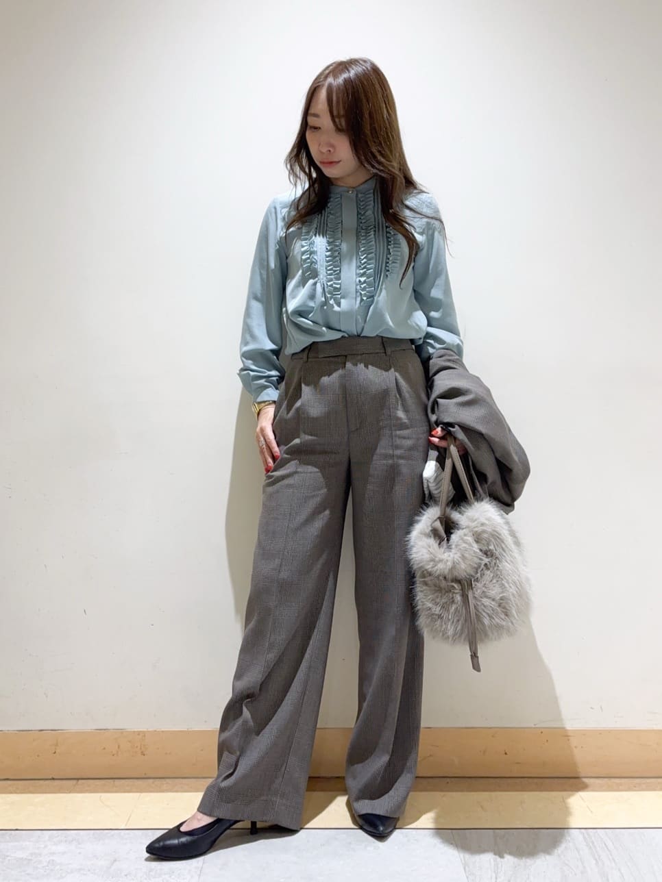 sattoさんの「UNTITLED｜【セットアップ可】ウールライク ダブルブレストジャケット」を使ったコーディネート