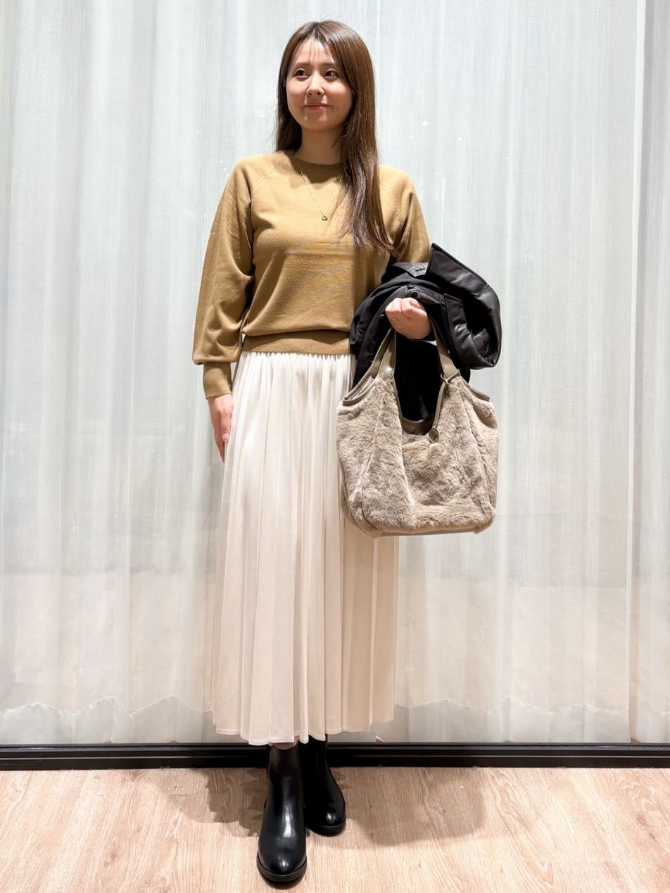 かなさんの「OPAQUE.CLIP｜シンセティックレザー調ブルゾン【洗える】」を使ったコーディネート