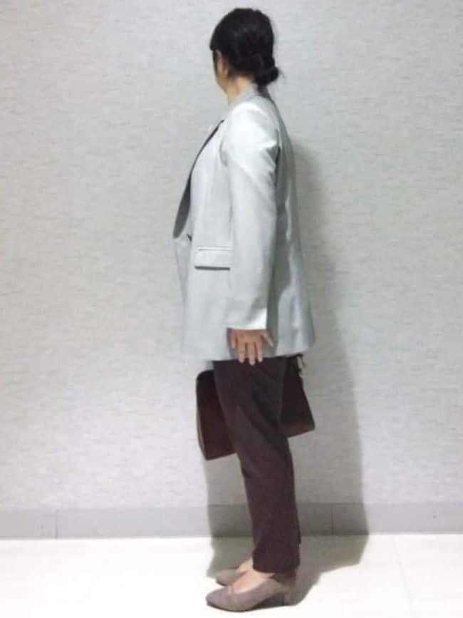 sakoさんの「Reflect｜【レイヤードに◎】ボウタイブラウス」を使ったコーディネート