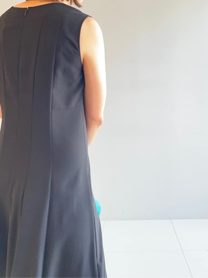 murayamaさんの「INDIVI｜【美シルエット】ノースリーブワンピース」を使ったコーディネート
