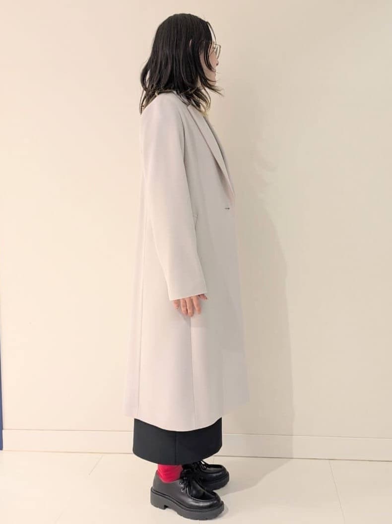 サオリさんの「UNTITLED｜【スタイリッシュ／オンオフ兼用】ウールチェスターコート」を使ったコーディネート