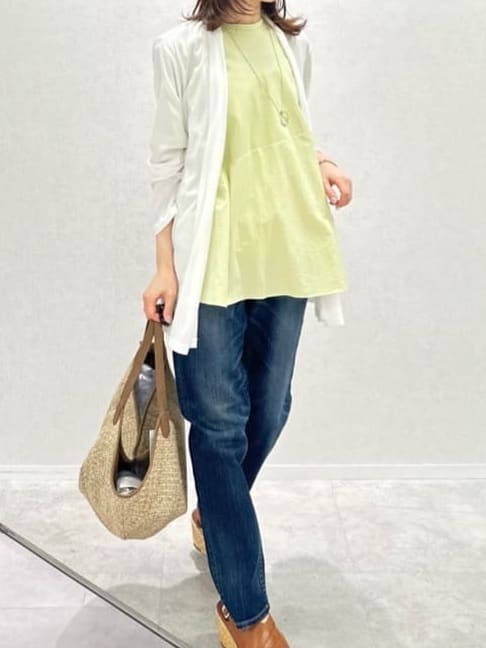 Miwaさんの「UNTITLED｜【Healthy DENIM&times;UNTITLED】別注 R Mrytle（リマートル）テーパードデニム」を使ったコーディネート