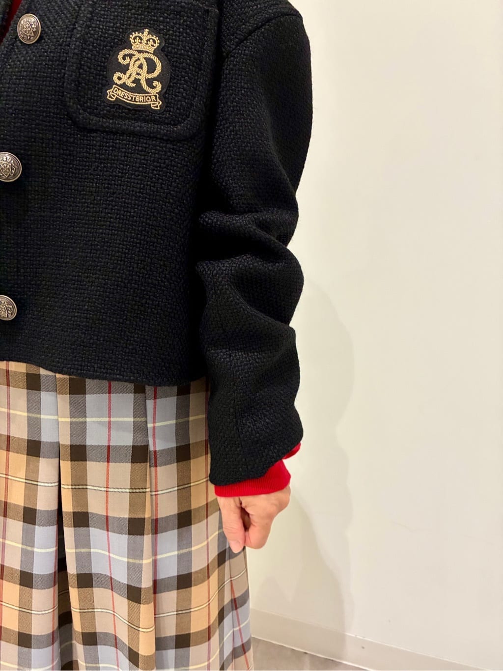Reecoさんの「DRESSTERIOR｜【洗える/7色展開】ウォッシャブルコットンカシミヤニット」を使ったコーディネート