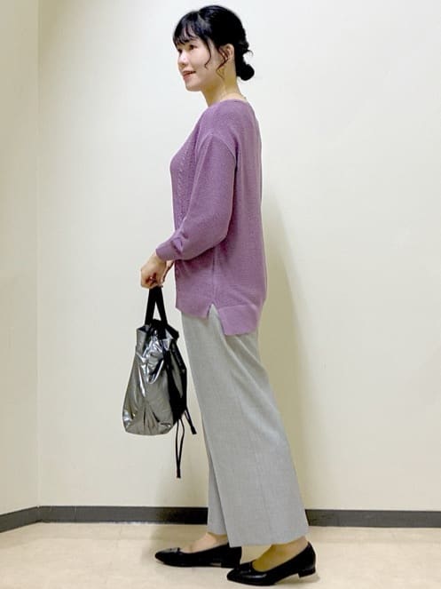  beni_gingerさんの「Reflect｜【パンツ合わせにぴったり◎】ゆったりオフボディニット」を使ったコーディネート