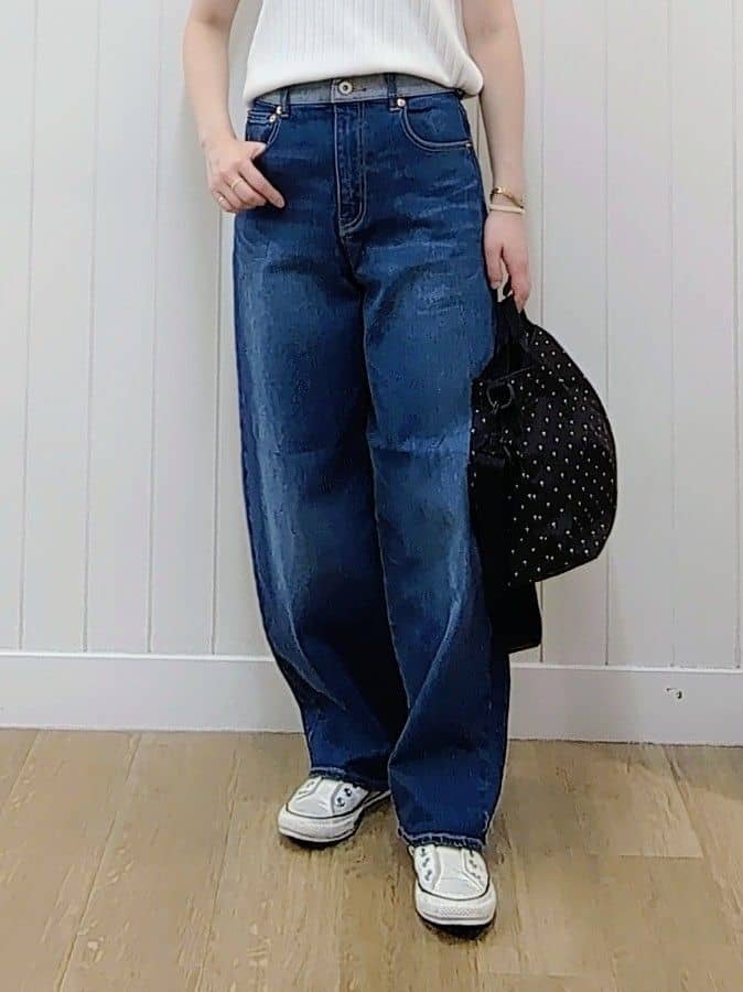 itoさんの「Dessin｜【洗える】リブノースリーブニット」を使ったコーディネート