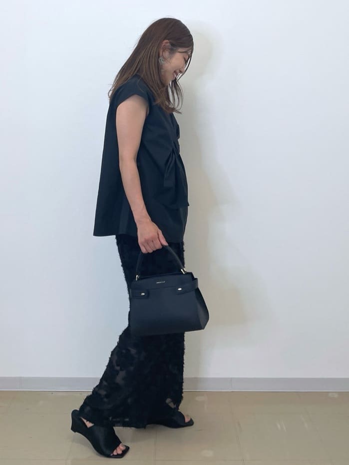 Akiさんの「OPAQUE.CLIP｜リボンモチーフブラウス【洗濯機洗い可】」を使ったコーディネート