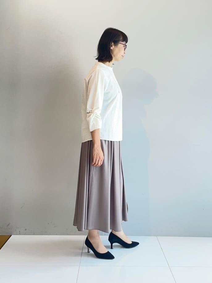 murayamaさんの「INDIVI｜【UVケア／吸汗速乾】スリーブデザインブラウス」を使ったコーディネート