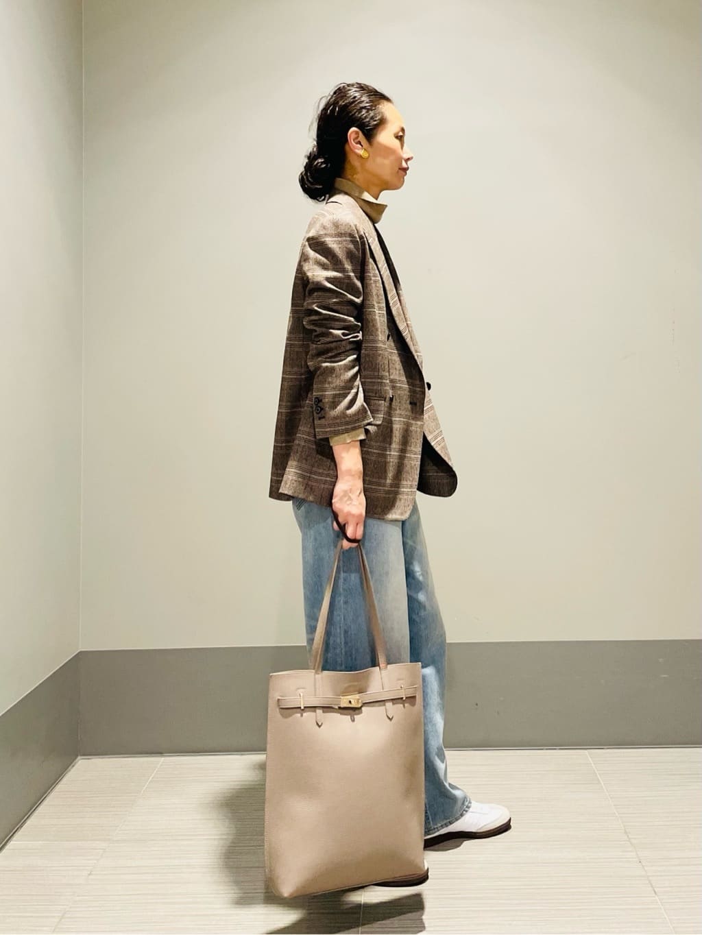 Annさんの「DRESSTERIOR｜◆サキソニーグレンチェックジャケット」を使ったコーディネート