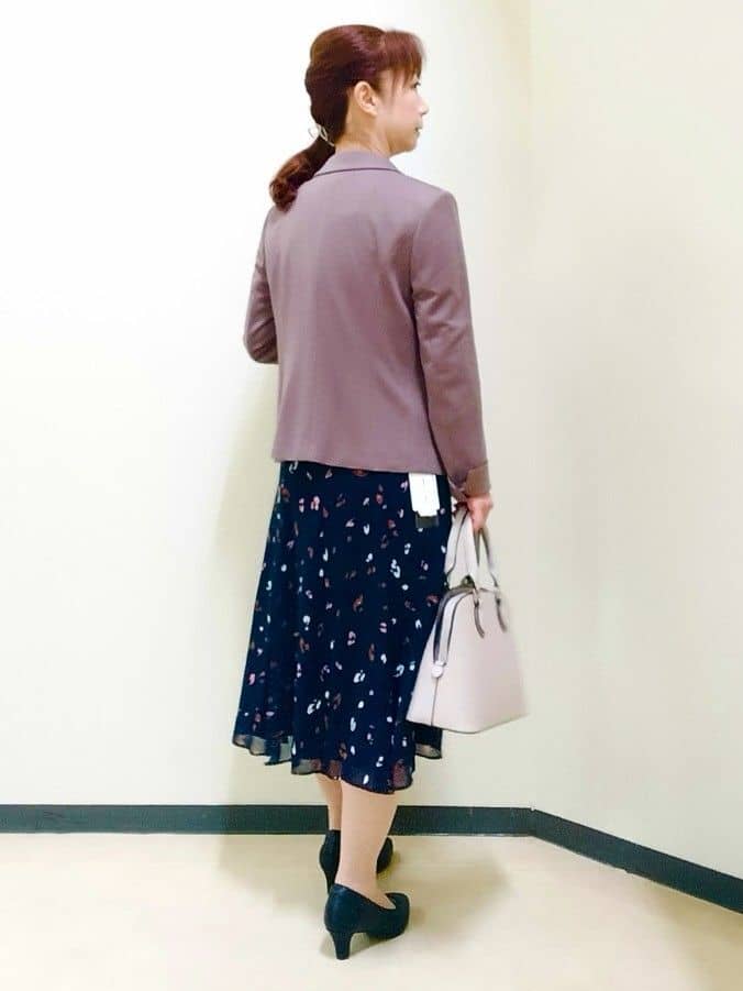 花さんの「Reflect｜【ウエストリボン付き】フレアプリントワンピース」を使ったコーディネート