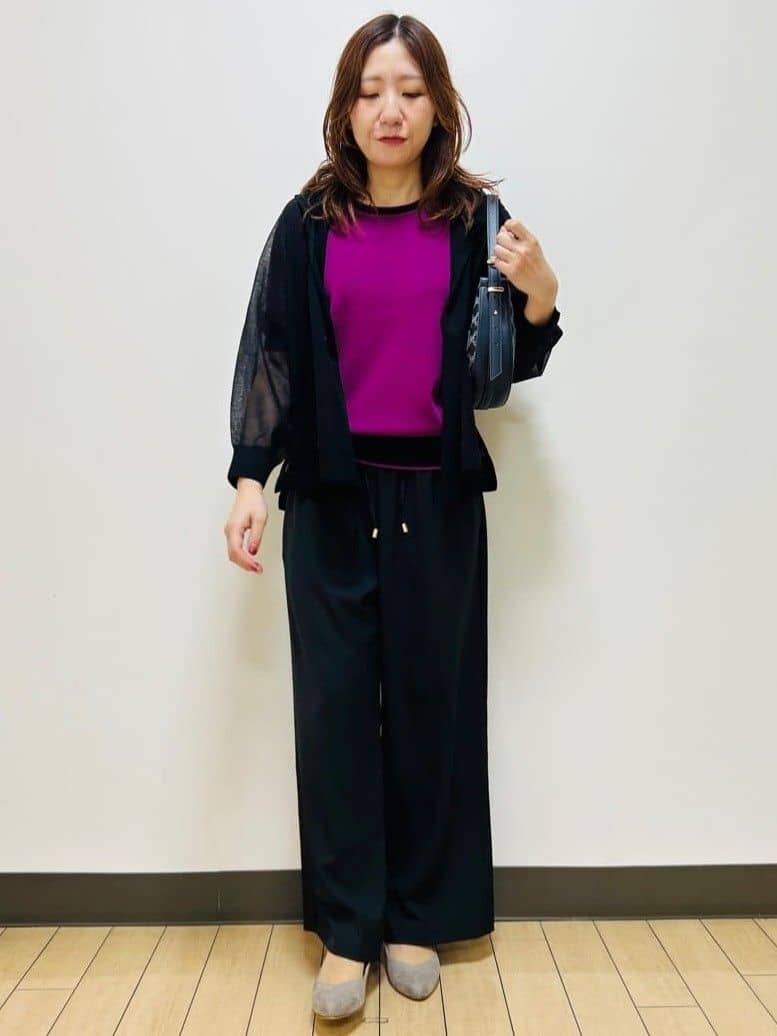 miiiさんの「Reflect｜【寒暖差対策に◎／手洗い可／旅行や通勤に】フード付きシアーカーディガン」を使ったコーディネート