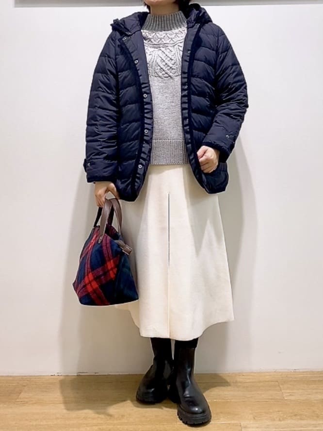 Hamaさんの「Dessin｜【撥水・2WAY】ミュラーダウンコートミドル丈」を使ったコーディネート