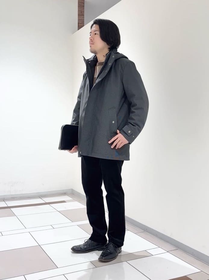 及川さんの「TAKEO KIKUCHI｜【3WAY】ドビー ダウンライナー付ブルゾン」を使ったコーディネート