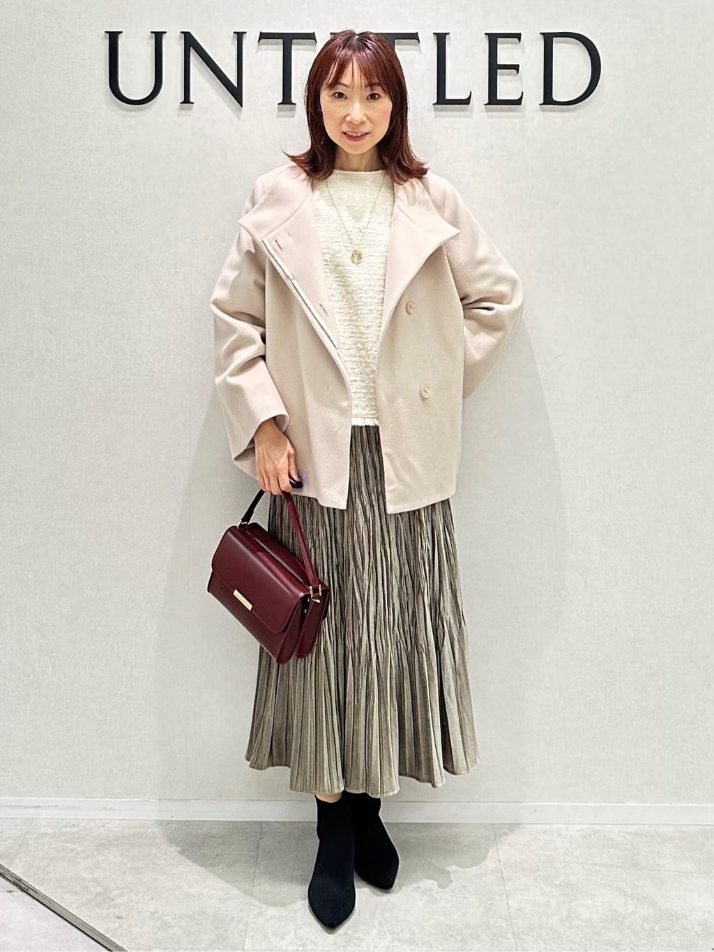 Miwaさんの「UNTITLED｜【きれいめ／体型カバー】ツイードドルマントップス」を使ったコーディネート