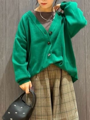 meiさんの「SHOO･LA･RUE｜【セットアップ可】チェック柄タックワイドパンツ」を使ったコーディネート
