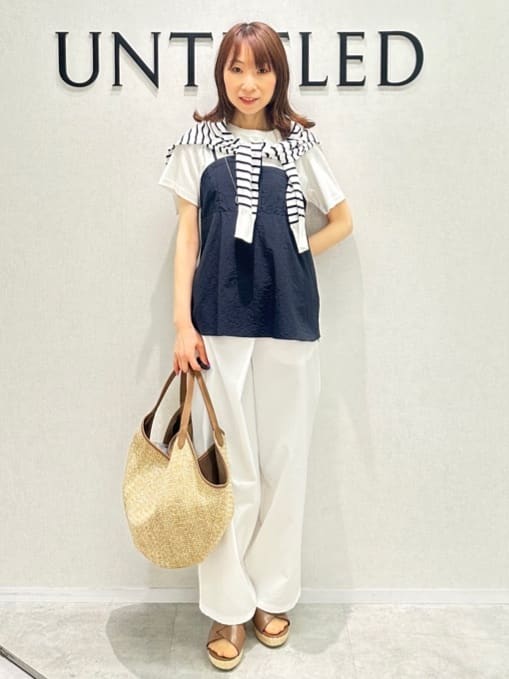 Miwaさんの「UNTITLED｜フープトップネックレス」を使ったコーディネート