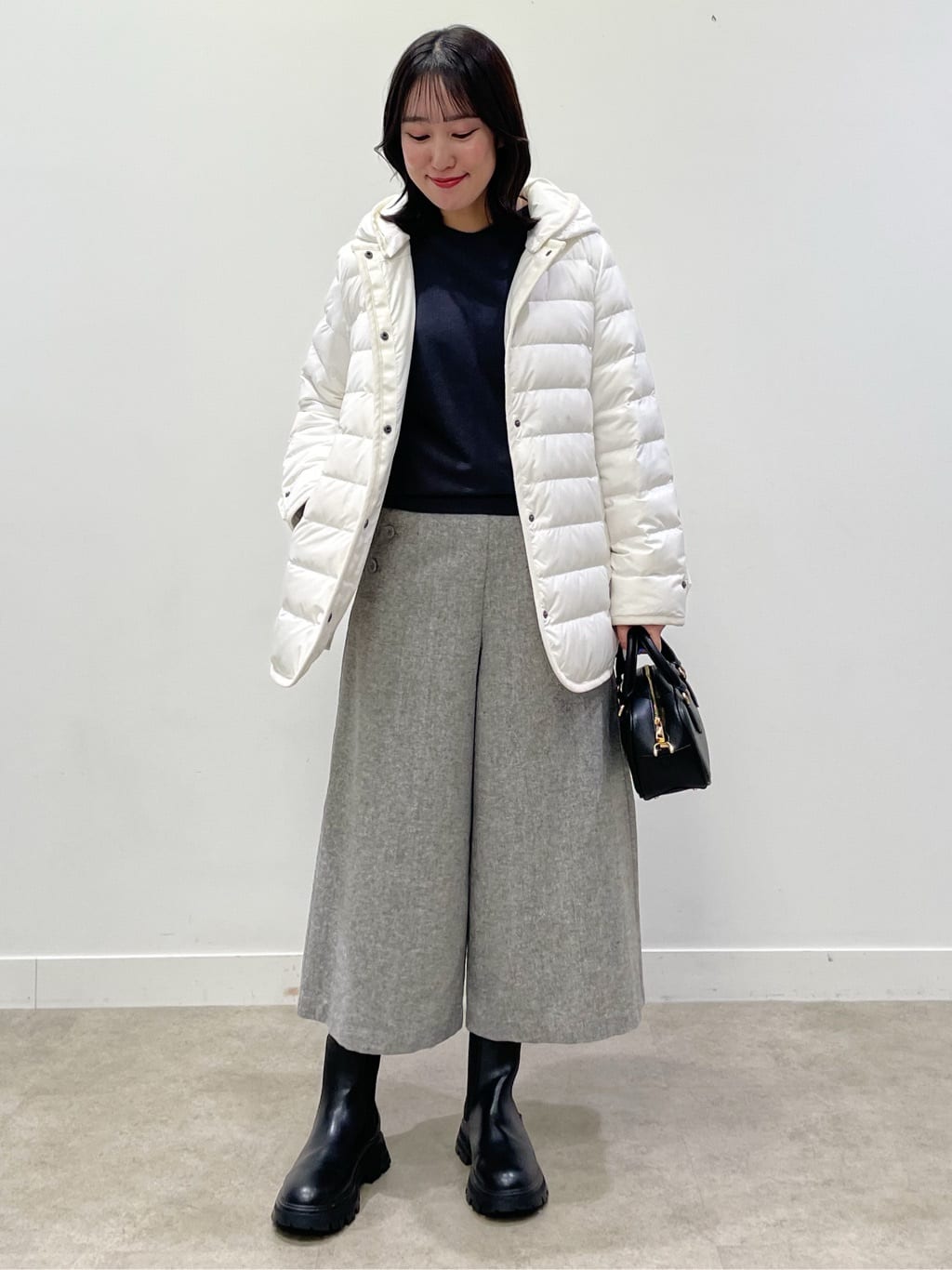 yukariさんの「Dessin｜【撥水・2WAY】ミュラーダウンコートミドル丈」を使ったコーディネート