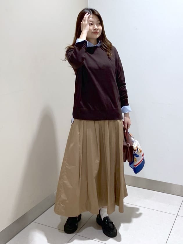 kanaさんの「UNTITLED｜【8色展開/体型カバー】魅せるタイムレスニット」を使ったコーディネート