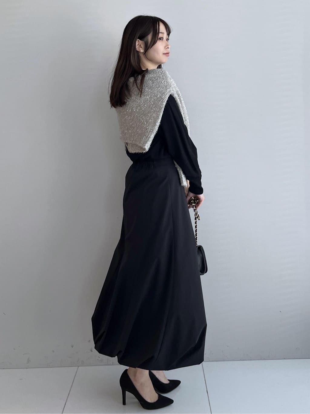Saekoさんの「UNTITLED｜【8色展開／コンパクト丈】レーヨン混 コクーンニット」を使ったコーディネート