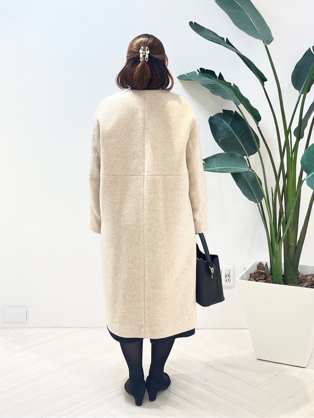 Tomoさんの「UNTITLED｜【軽量／ウール混】ライトフォルム ロングコート」を使ったコーディネート