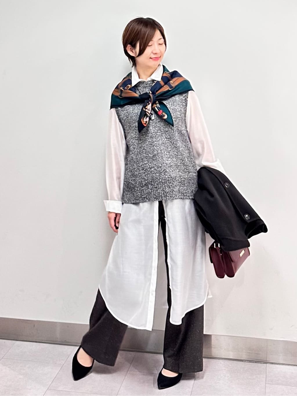 みなこさんの「UNTITLED｜【ミディ丈/軽やか】セミラグランリバー コート」を使ったコーディネート