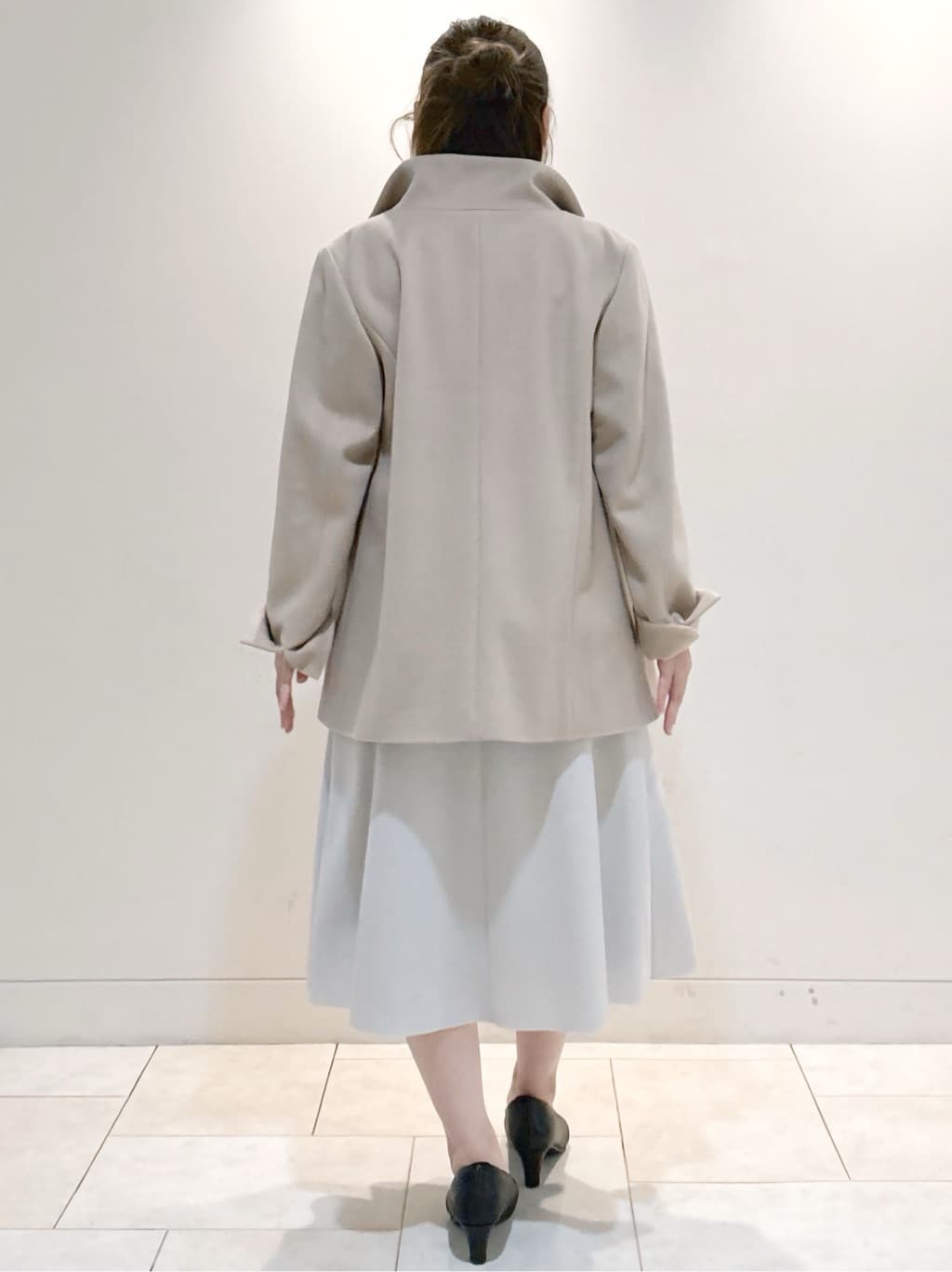 S&auml;K&iuml;さんの「Reflect｜【秋映え◎】Vネック&times;メッシュスリーブニット」を使ったコーディネート