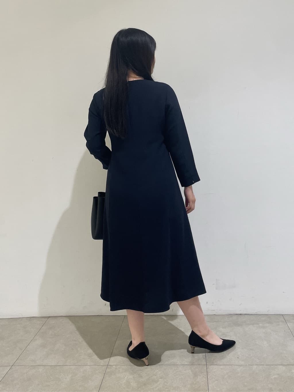 emikaさんの「INDIVI｜【洗える／UVケア】ジョーゼットフレアワンピース」を使ったコーディネート