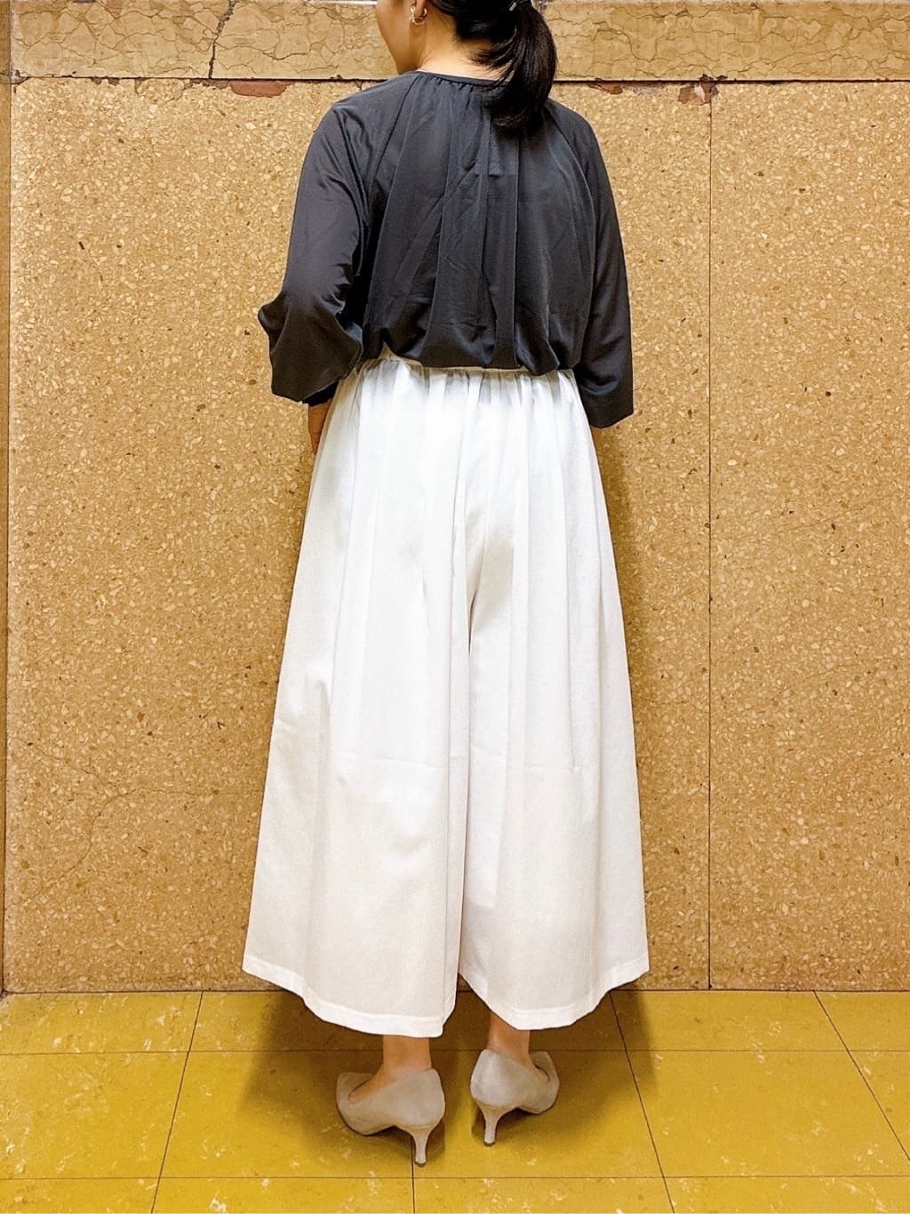 hattoriさんの「INDIVI｜【体型カバー／マシンウォッシュ対応】シアージャージトップス」を使ったコーディネート