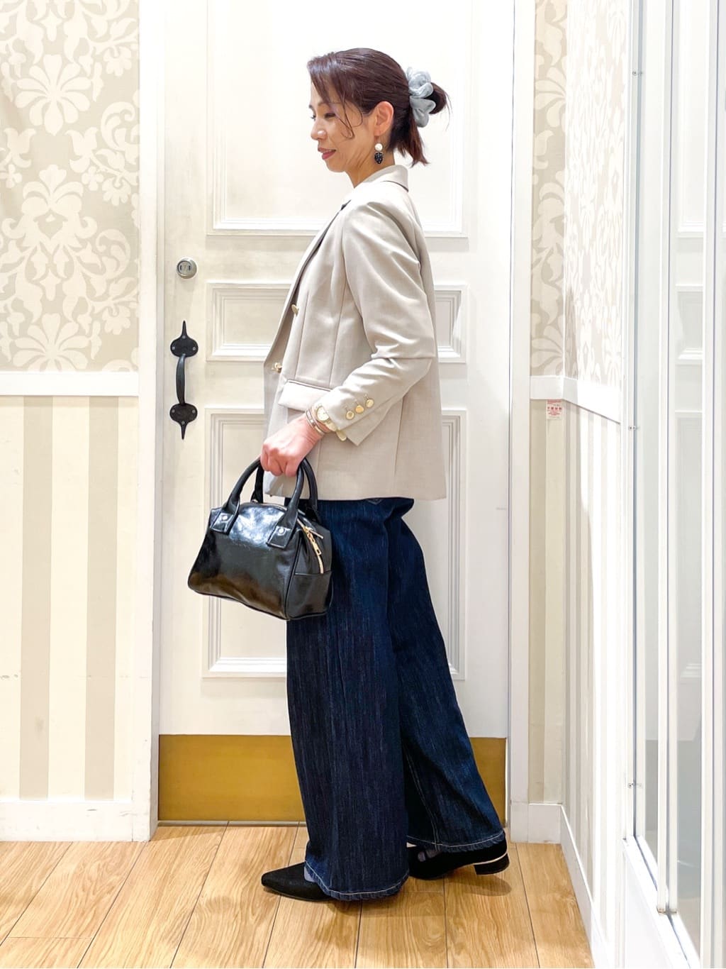 Naoさんの「grove｜【カセット服】ダブルブレストテーラードジャケット」を使ったコーディネート