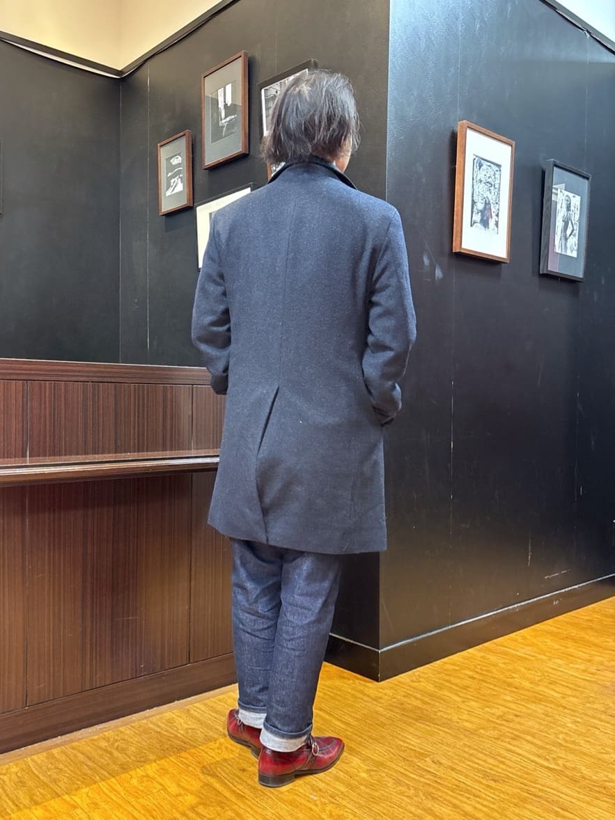 KEIさんの「TAKEO KIKUCHI｜【ウールカシミヤブレンド】ビーバー調 スタンドカラー コート」を使ったコーディネート