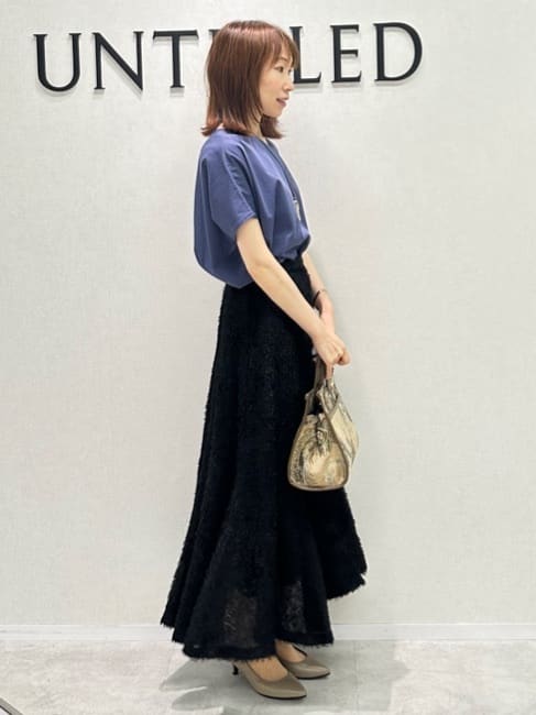 Miwaさんの「UNTITLED｜【接触冷感/洗える】Vネックコットンプルオーバー」を使ったコーディネート