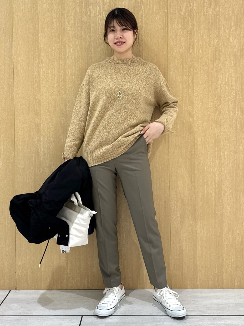 nanaさんの「UNTITLED｜【ゆったり】三つ杢カラーニット」を使ったコーディネート