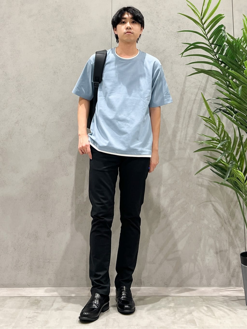 SHI-MAさんの「THE SHOP TK｜楊柳フェイクレイヤード半袖Tシャツ 【吸水速乾/毛玉になりにくい/洗濯機OK】」を使ったコーディネート