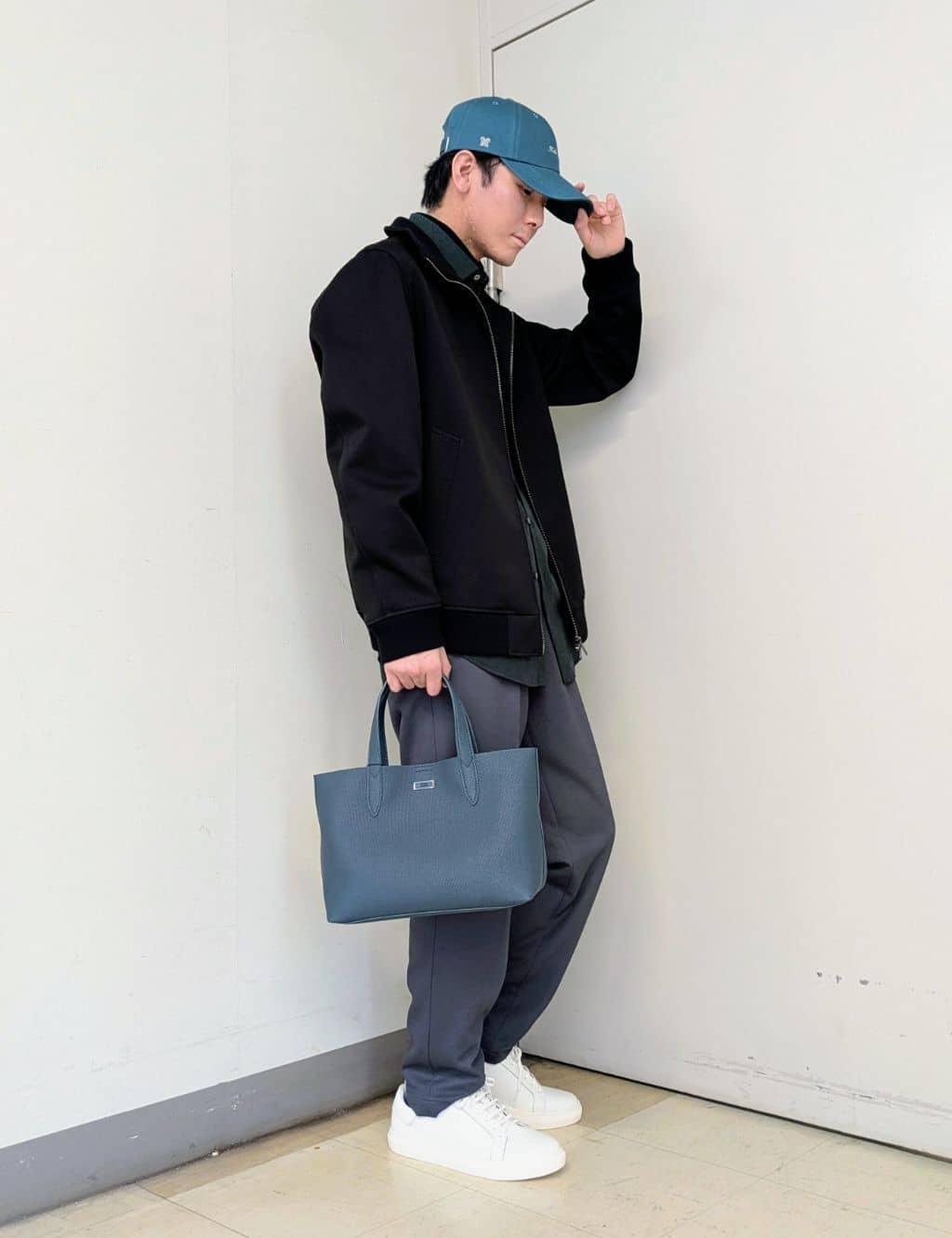 ryoさんの「TAKEO KIKUCHI｜【JUST ONE LAYER】ダウンファブリック ジップアップ リブ ブルゾン」を使ったコーディネート