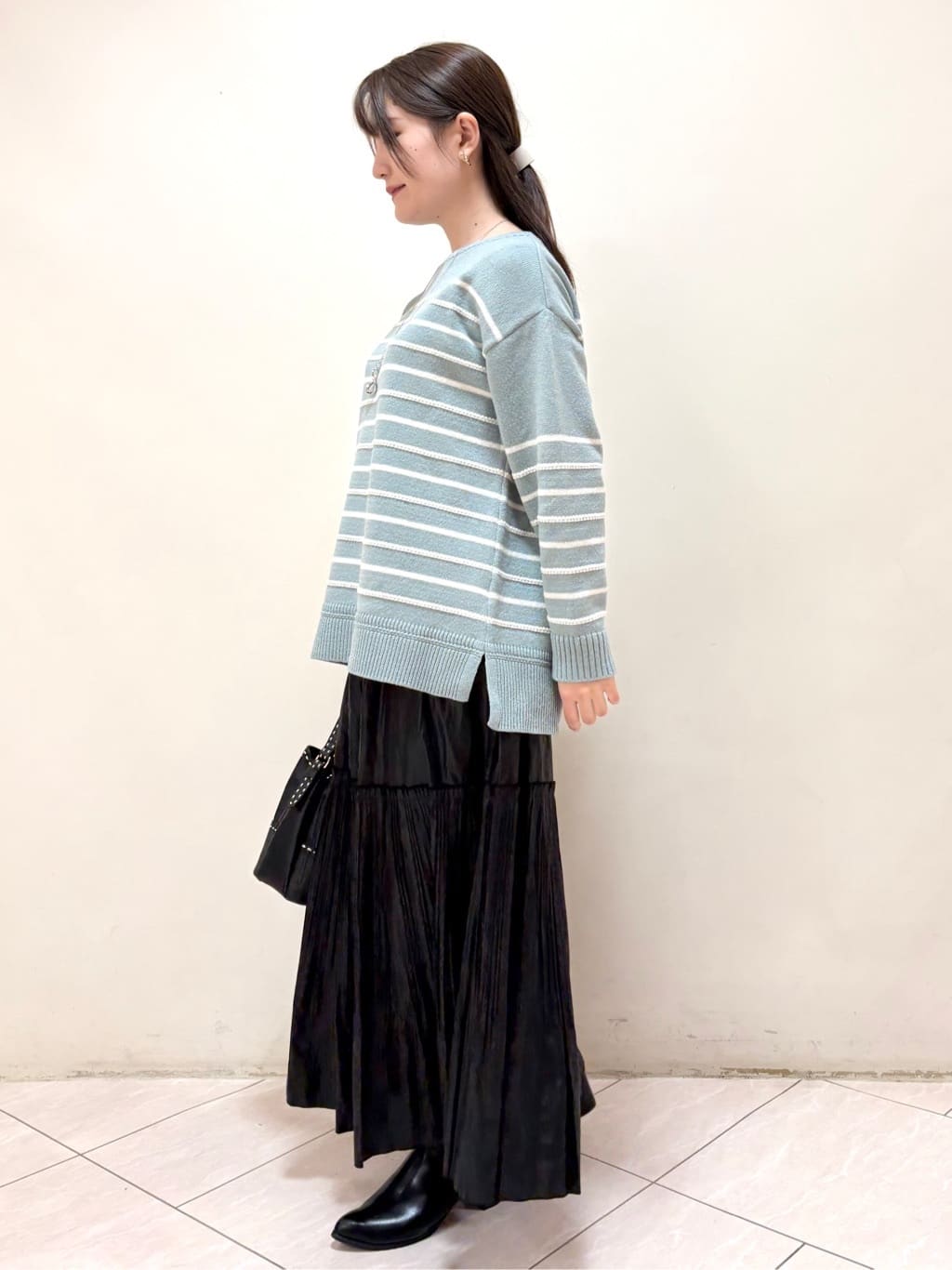 mikiさんの「Reflect｜【腰周りすっきり◎】プリーツギャザースカート」を使ったコーディネート